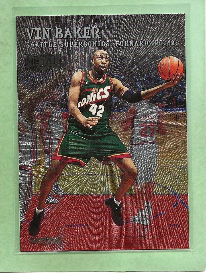 VIN BAKER - 1999-00 Skybox Metal - #150 - Sonics - $1 Shipping - MINT - Image 1 of 1