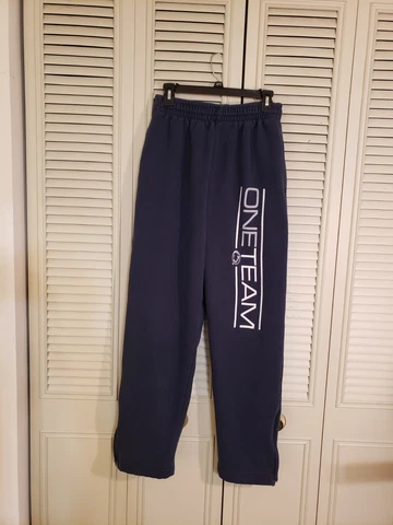 Penn State University Sweat Pants Men's Size Large Blue Pockets Heavier Weight Cover