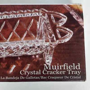Crystal Clear Muirfield Crystal Cracker Tray New  - Picture 1 of 7