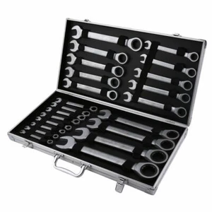 22 Tlg Ratschenschlüssel Ring Maul Ratsche Schlüssel Satz 6-32mm Werkzeug Set - Bild 1 von 5