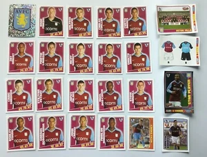 Aston Villa Topps Total Football 2009 Premier League Team Set 24 Stickers - Bild 1 von 8