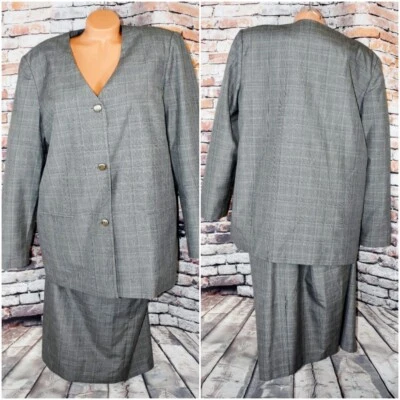 Vestido Traje Falda Josephine Chaus Leslie Fay 2 Piezas Talla 10 11 12 14 16 18 Foto 1 de 4