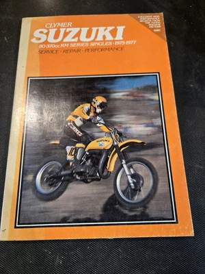 Manual de reparación de servicio Clymer Suzuki 80-370cc serie RM individuales 1975-1977  Foto 1 de 4