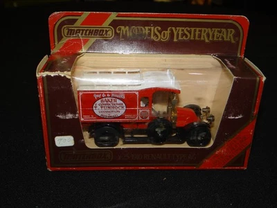 MATCHBOX MODELS OF YESTERYEAR Y-25 1910 RENAULT TYPE AG BAKERY TRUCK 1984 - Image 1 of 3