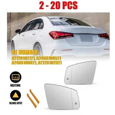 Función de descongelación de vidrio espejo transparente 2-20X con punto ciego para Mercedes-Benz 10-18 Foto 1 de 4