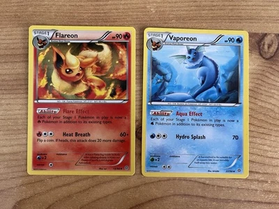 Flareon & Vaporeon 13/98 22/98 Ancient Origins Pokemon Card LP - image 1 of 2