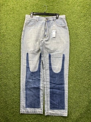 Pantalones de mezclilla Azzure Love Life para hombre 36 36x34 pierna recta bolsillos holgados patinador y2k nuevos con etiquetas Foto 1 de 4