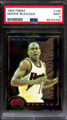 1993 Finest #135 MOOKIE BLAYLOCK  PSA 9 Mint 56743162  - Image 1 of 3