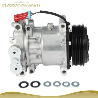 Compresor de aire acondicionado para Chevrolet T6500 T7500 T8500 GMC T6500 T7500 1997-2009 7,8 L Foto 1 de 4