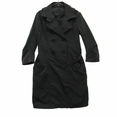 Trench coat Uniqlo Plus J Collaboration peito duplo M preto nome feminino - Imagem 1 de 4