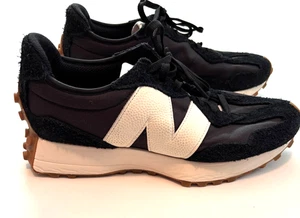 New Balance 327 Sneakers Women's Size 9.5 Black Suede Mesh Athletic Shoes - Picture 1 of 14