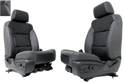 2014 - 2018 Silverado Sierra Front Seats, SLT All Terrain Leather w Carbon Fiber - Imagem 1 de 4