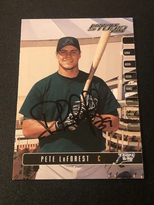2003 Donruss Studio Sample Silver Pete LaForest #82 Rookie RC AUTO - Image 1 of 2