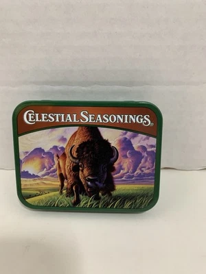 Celestial Seasonings Small Tea Tin. Buffalo/Bison - Image 1 of 4
