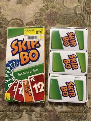 Mattel 42050 Skip-Bo Card Game - 2 to 6 Players Used Complete - Image 1 of 2