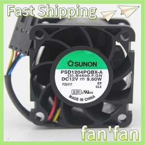 1 PCS SUNON PSD1204PQBX-A Fan 40*40*28mm 4pin 4cm 9.6W 12V Fast Delivery - Afbeelding 1 van 1