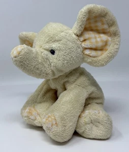 Ty Pluffies P’Nut Elephant Bean Plush Stuffed Animal Toy Gingham Plaid NO TAGS - Picture 1 of 5