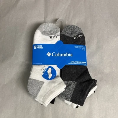 New Columbia Socks Women’s 6 Pair Multicolor Athletic No Show Socks Activewear - Image 1 of 4