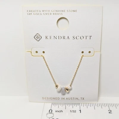 Ожерелье Kendra Scott Faye Gold 16 дюймов смесь серого цвета - Изображение 1 из 3