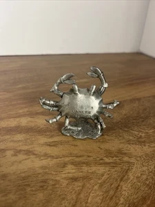 Vintage Cancer Zodiac Pewter Statue 3” Tall  - Picture 1 of 4