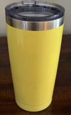 Термальная кружка из нержавеющей стали с крышкой 20 унций. Желтый совершенно новый никогда не б/у новый с Ярлыками - Изображение 1 из 4
