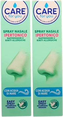 2X Spray Nasale IPERTONICO, per Raffreddori E Riniti Allergiche, Con Acqua Di Ma - Immagine 1 di 4