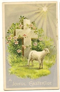 Davison Brothers  Easter Lamb Postcard Series 2191 - Picture 1 of 1
