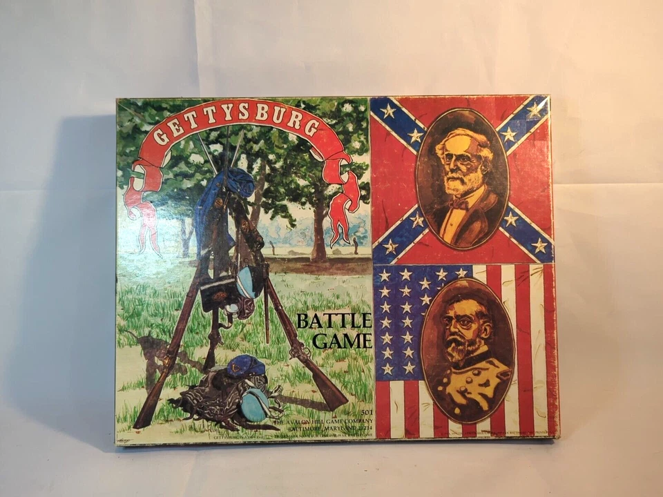 Vintage GETTYSBURG BATTLE GAME AVALON HILL 1977 CIVIL WAR #501 - Image 1 of 4