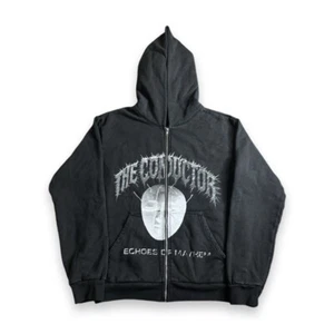 NEW Travis Scott Coachella Utopia Conductor Black Zip Up - Picture 1 of 5
