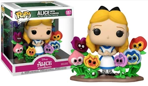 FIGURA DE VINILO POP DISNEY ALICE EN EL PAÍS DE LAS MARAVILLAS ALICE CON FLORES 3,75" FUNKO 1057 - Imagen 1 de 3