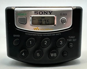 Sony SRF-M37V Walkman AM/FM Radio Weather With Belt Clip TESTED & WORKS - Picture 1 of 6