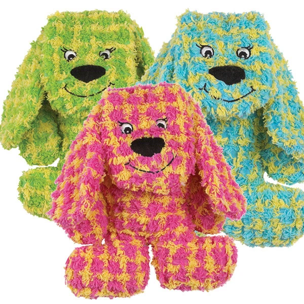 Grriggles Checker Charlies Dog Toy Squeaker Lightly Stuffed Floppy Ears 3"  - Image 1 of 1