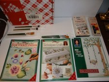 Donna Dewberry One Stroke Paint Kit Folk Art Vhs Tech Guide Basic Strokes Brush