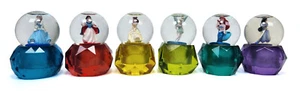 Disney Mini Snow Globe Gem Jewel Crystal Cinderella Ariel Tinkerbell Jasmine 6 - Picture 1 of 7