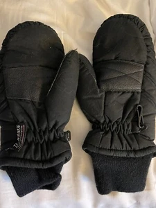 Thinsulate Girls Or Boys Mittens - Black - One Pair - Picture 1 of 3