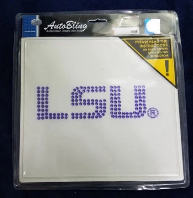 Louisiana State University Fighting Tigers Vehicle Bling Auto Decal Purple - Image 1 of 4