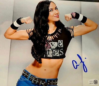 Foto firmada por AJ LEE 8x10 lucha libre autógrafo luchador autografiado WWE JSA certificado de autenticidad Foto 1 de 3