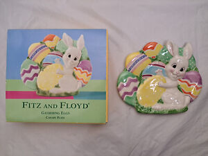 Fitz and Floyd Plate - Gathering Eggs (2001) - 9" x 7.75"