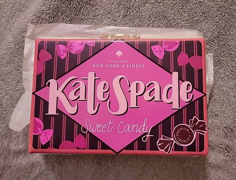 Kate Spade Candy Shop Wrapper Clutch Novelty Purse Leather Handbag Wallet