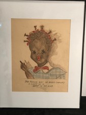 Artwork Pencil Sketch Of African American Girl