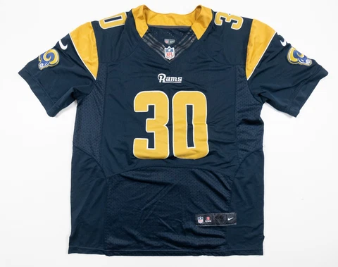 Los Angeles Rams Jersey Adult 44 Blue Todd Gurley II Nike On-Field NFL Football Cover