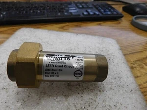 Watts Model: LF7R Dual Check Valve.  Unused Old Stock.  No Box - Picture 1 of 4