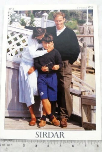 Vintage: Sirdar 9338 sweater, 4 ply - Image 1 of 1