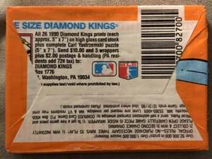 1990 Donruss Baseball Card Wax Pack Mike Scioscia Dodgers Showing On Bottom Back - Picture 1 of 2