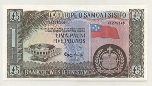 Samoa 5 libras ND 1963 (2020) Pick 15CS UNC Reimpresión de billete sin circular - Imagen 1 de 2