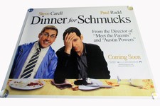 Dinner for Schmucks movie UK quad poster ORIGINAL D/S full size Paul Rudd Carell Dinner for Schmucks movie UK quad poster ORIGINAL D/S full size Paul Rudd Carell