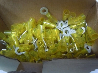 100pc MOLEX 1/4" Ring Terminal 12-10 AWG Perma-Seal 1/4-Inch 19164-0066 - Image 1 of 4