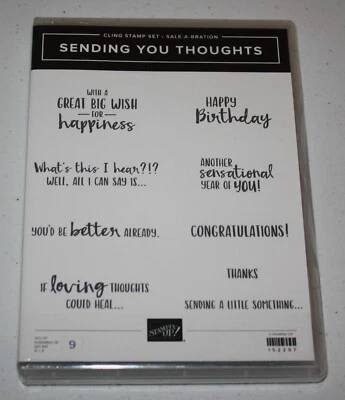 Estampación Acrílico Adhesivo Retirado ENVÍO TUS PENSAMIENTOS Cumpleaños Felicitaciones Foto 1 de 2