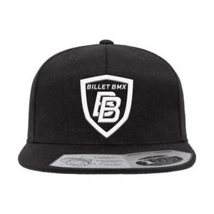 TICKET BMX SCHILD LOGO PREMIUM WOLLDRUCKKNOPFLASCHE MÜTZE SCHWARZ - Bild 1 von 3