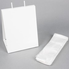 Choice Deli Saddle Bag Stand 3 1/2" x 10" Deli Bags - Flip Top